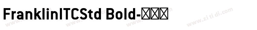 FranklinITCStd Bold字体转换